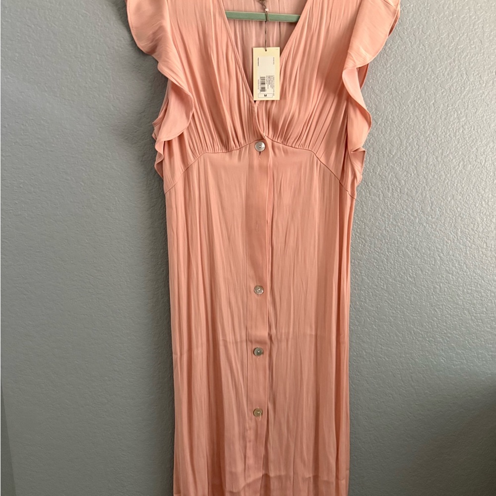 a new day Blush Button-Down Midi Dress